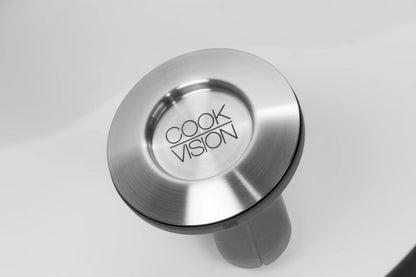 Couvercle gourmet en verre noir, diamètre 28/24 cm - Cookvision