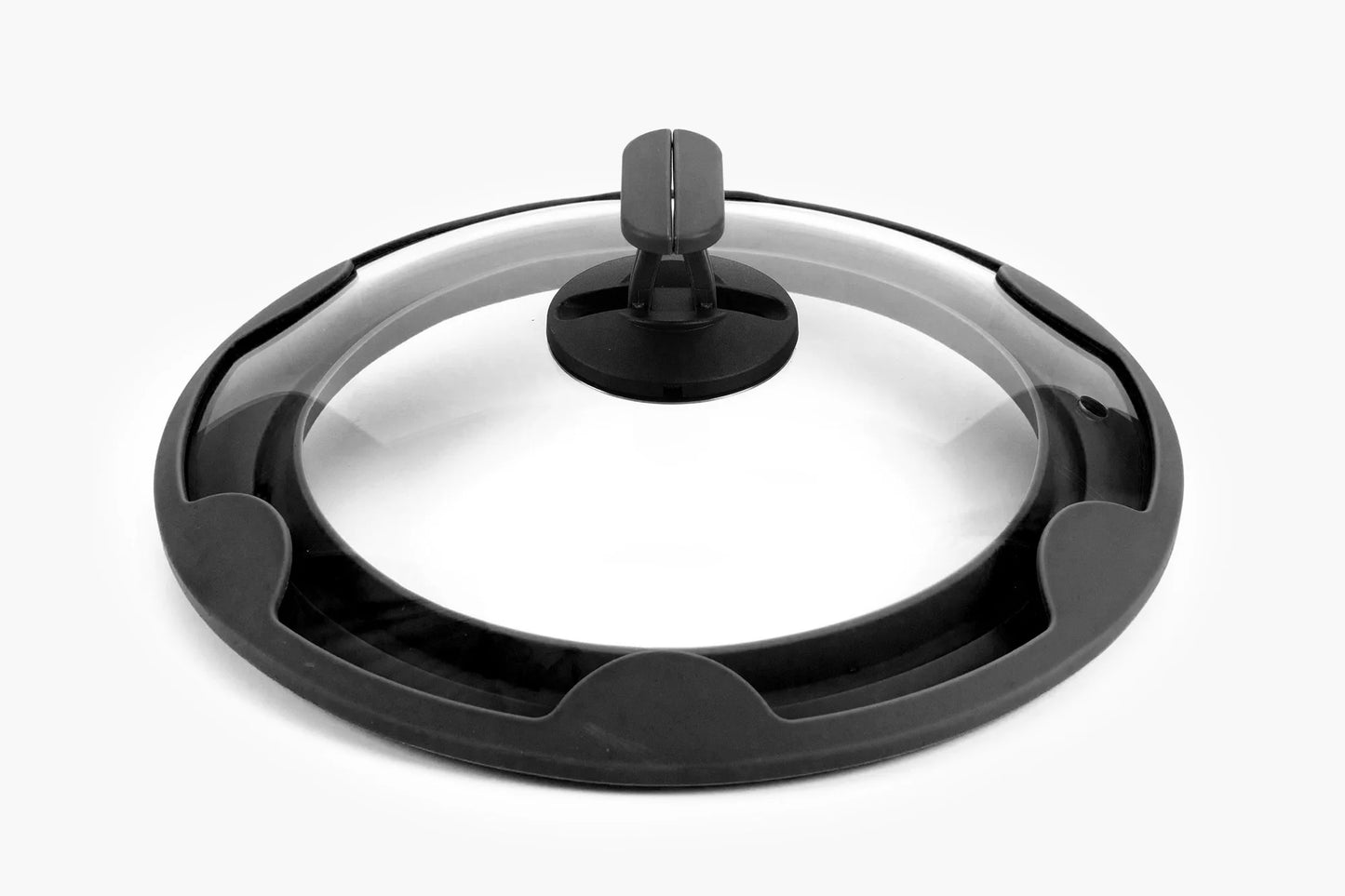 Couvercle gourmet en verre noir, diamètre 28/24 cm - Cookvision