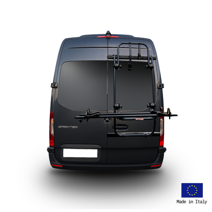 Porte-vélos FABBRI BICI CAMPER VAN BLACK, 2 vélos, Mercedes Sprinter / Volkswagen Crafter
