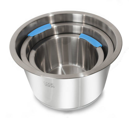 Jeu de 14 pièces avec couvercle bleu - Cookvision