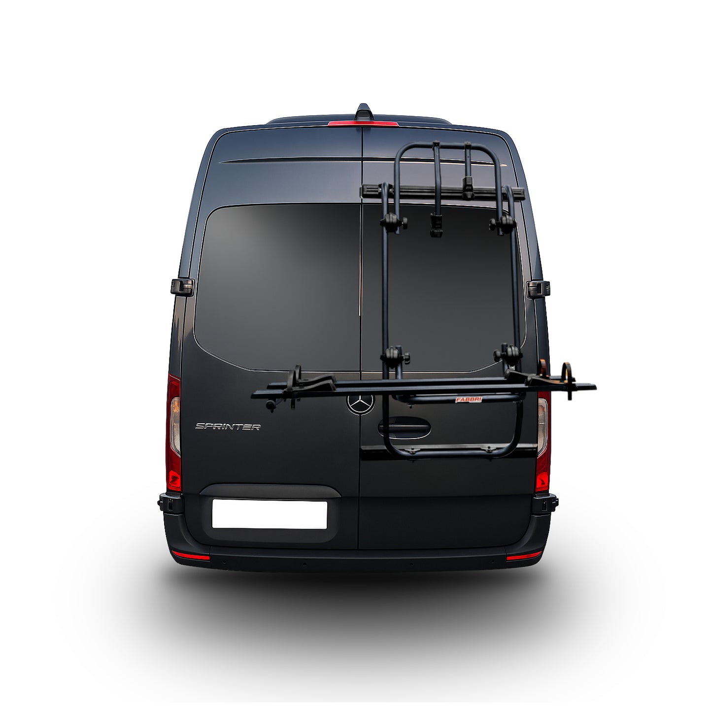 Porte-vélos FABBRI BICI OK MTB VAN BLACK, 2 vélos, Mercedes Sprinter / Volkswagen Crafter