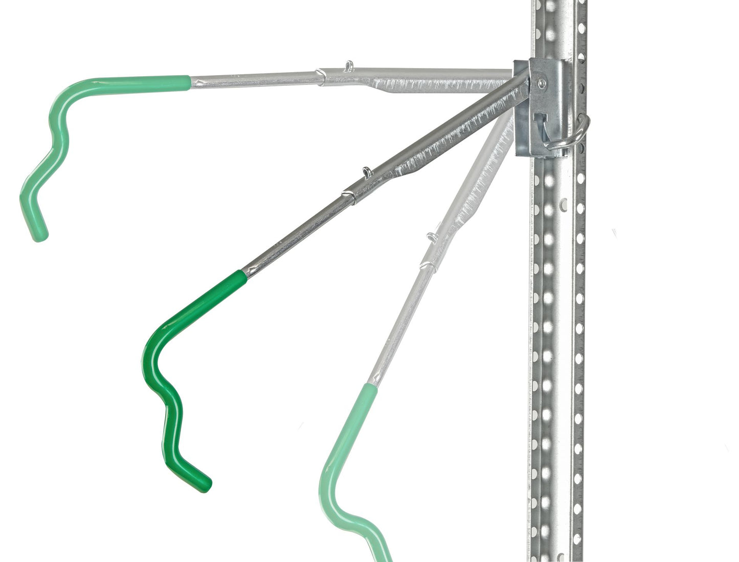 Porte vélo mural sur rail en acier