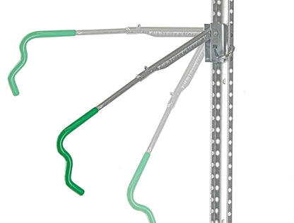 Porte vélo mural sur rail en acier