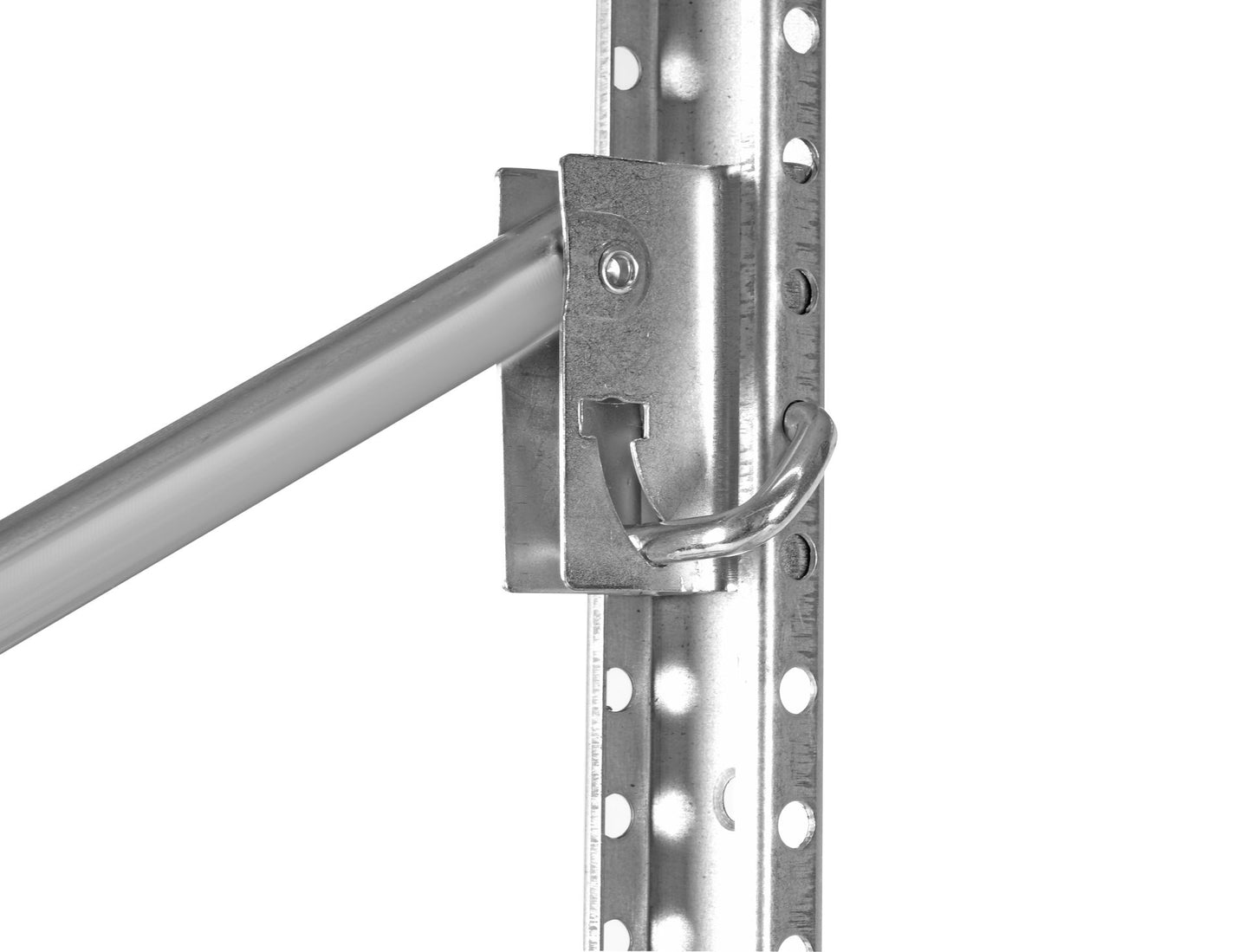 Porte vélo mural sur rail en acier