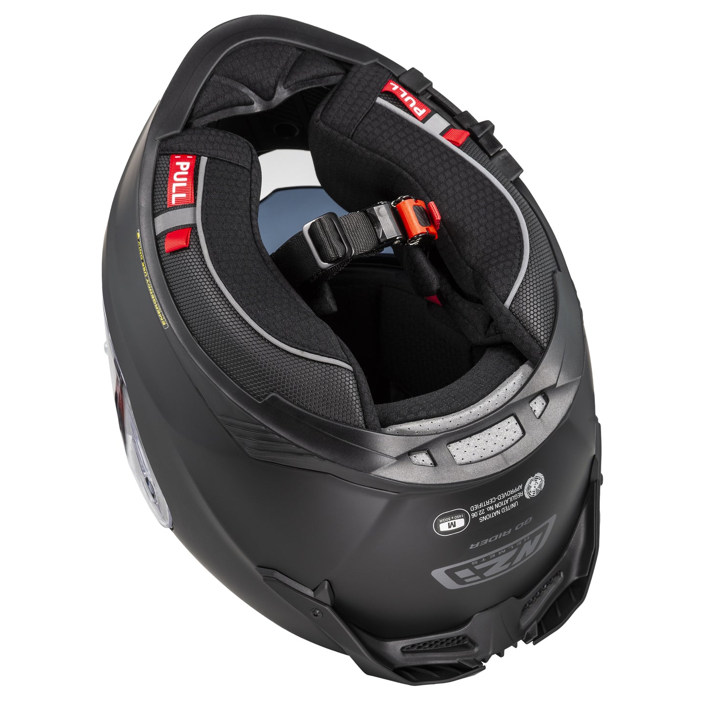 NZI - Casque Moto intégral - Modèle Go Rider Stream Duo noir mat avec pare-soleil