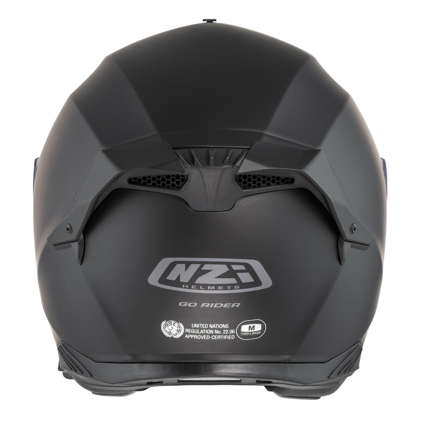 NZI - Casque Moto intégral - Modèle Go Rider Stream Duo noir mat avec pare-soleil
