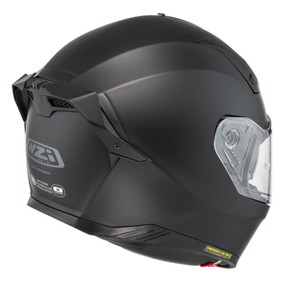 NZI - Casque Moto intégral - Modèle Go Rider Stream Duo noir mat avec pare-soleil