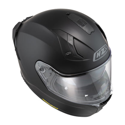 NZI - Casque Moto intégral - Modèle Go Rider Stream Duo noir mat avec pare-soleil