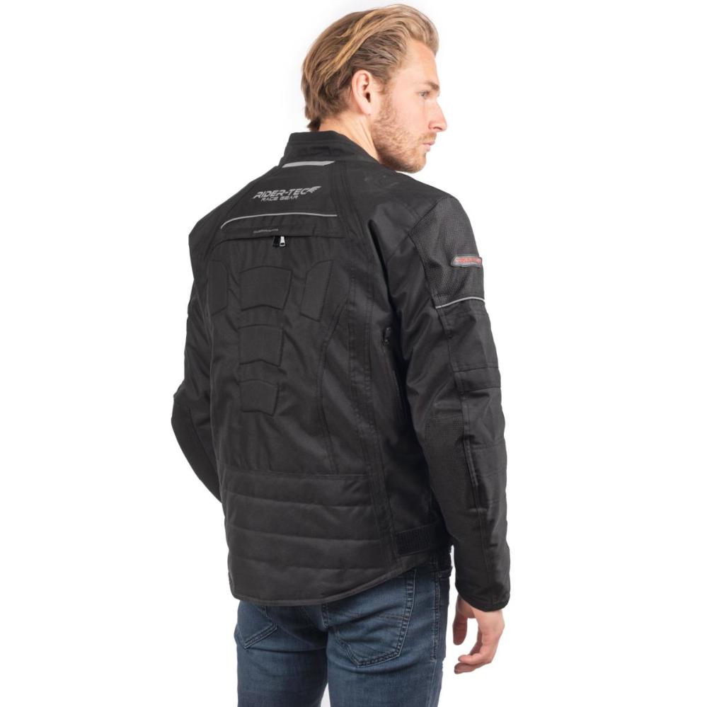 Blouson de Moto Homme Urban Rider-Tec Textile Noir
