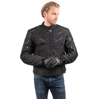Blouson de Moto Homme Urban Rider-Tec Textile Noir