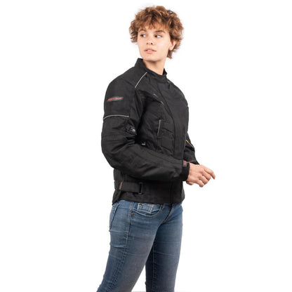 Blouson de Moto Femme Urban Lady Rider-Tec Textile Noir