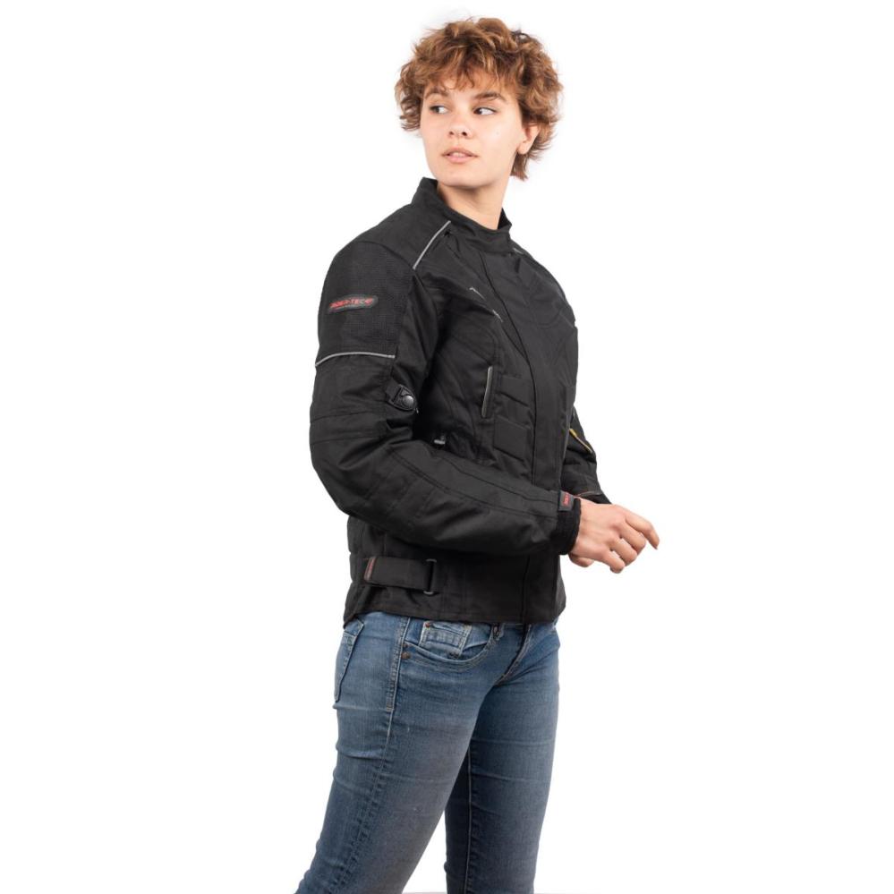 Blouson de Moto Femme Urban Lady Rider-Tec Textile Noir