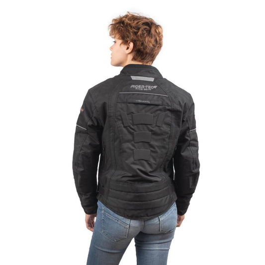 Blouson de Moto Femme Urban Lady Rider-Tec Textile Noir