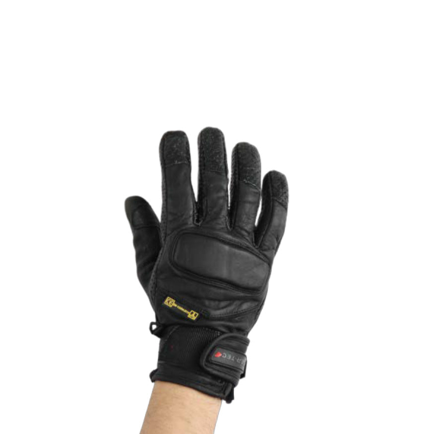 Gants de Moto Unisexe City Rider-Tec Cuir Noir