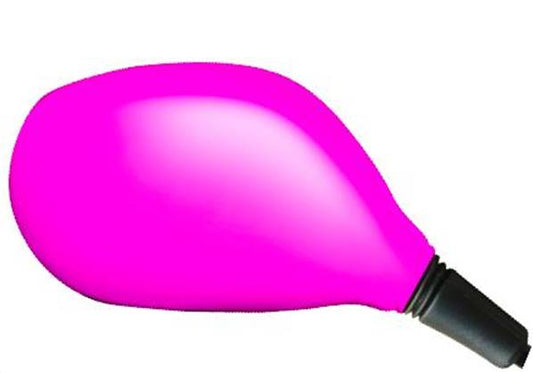 Housse décorative rose fluo ronde