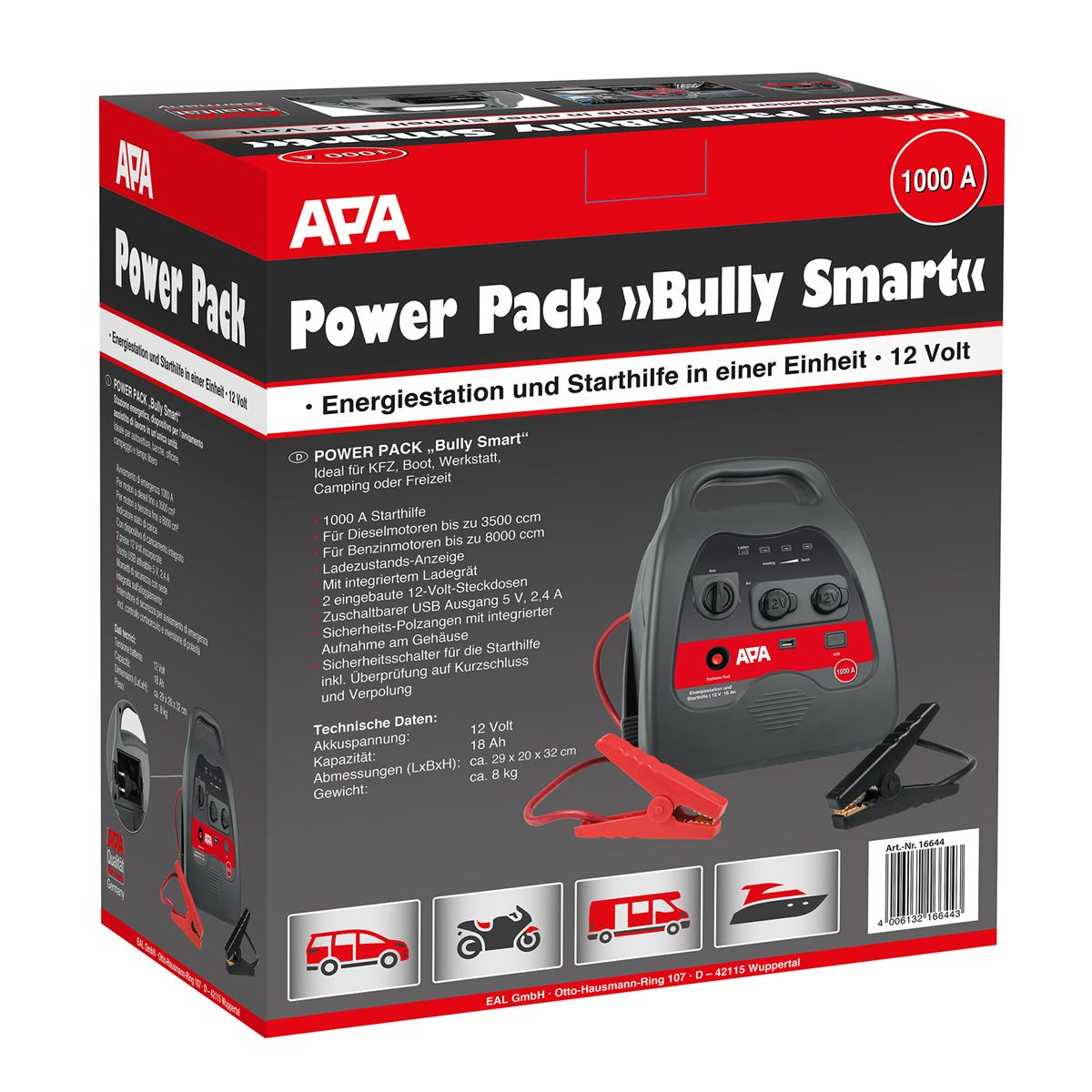 Aide au démarrage Power Pack Bully Smart 1000A
