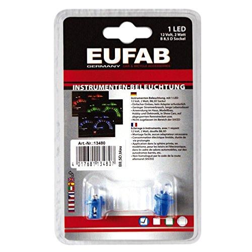 Ampoules tableau de bord à LED B8,5D bleues