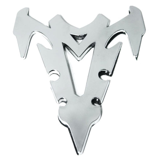 Logo 3D Fantaisie autocollant chromé