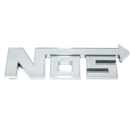 Logo 3D NOS autocollant chromé