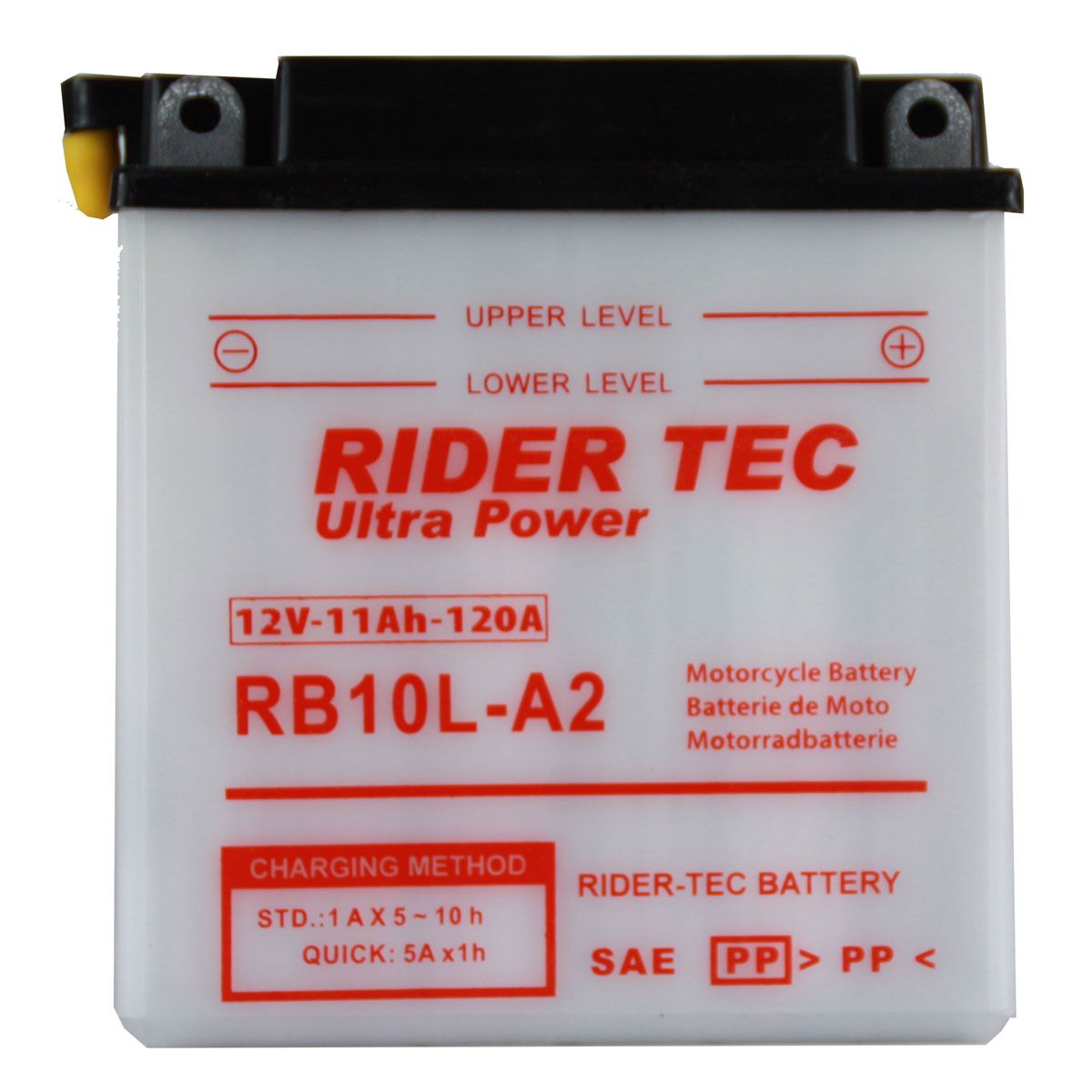 Batterie Moto RB10L-A2 Conventionnelle 12V 11Ah 120A