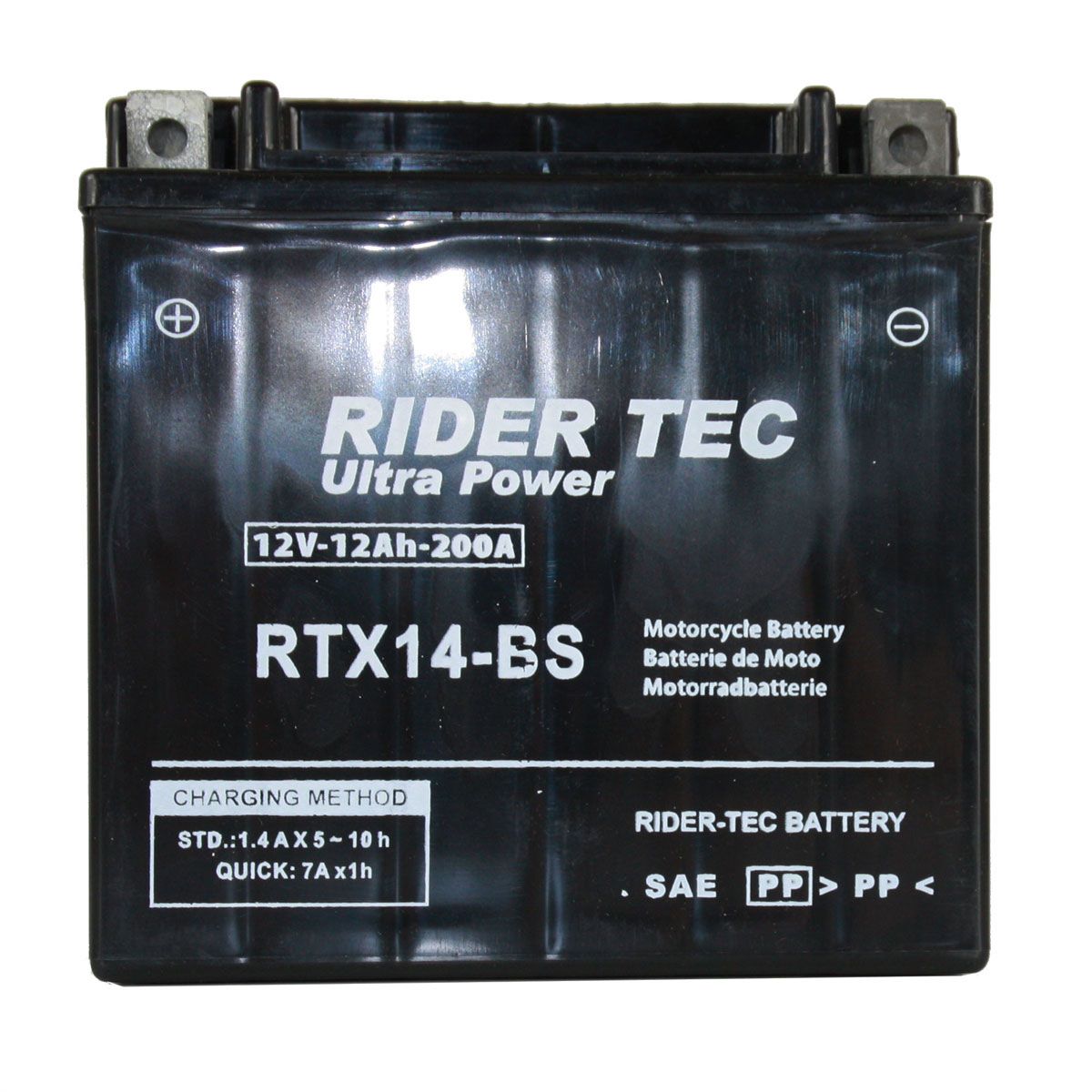 Batterie Moto RTX14-BS sans entretien 12V 10Ah 200A