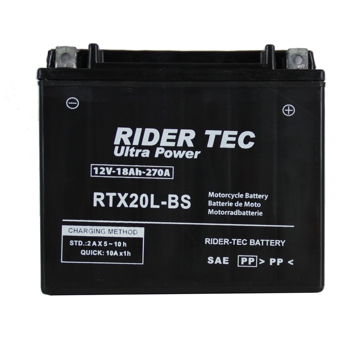 Batterie Moto RTX20L-BS sans entretien 12V 18Ah 270A