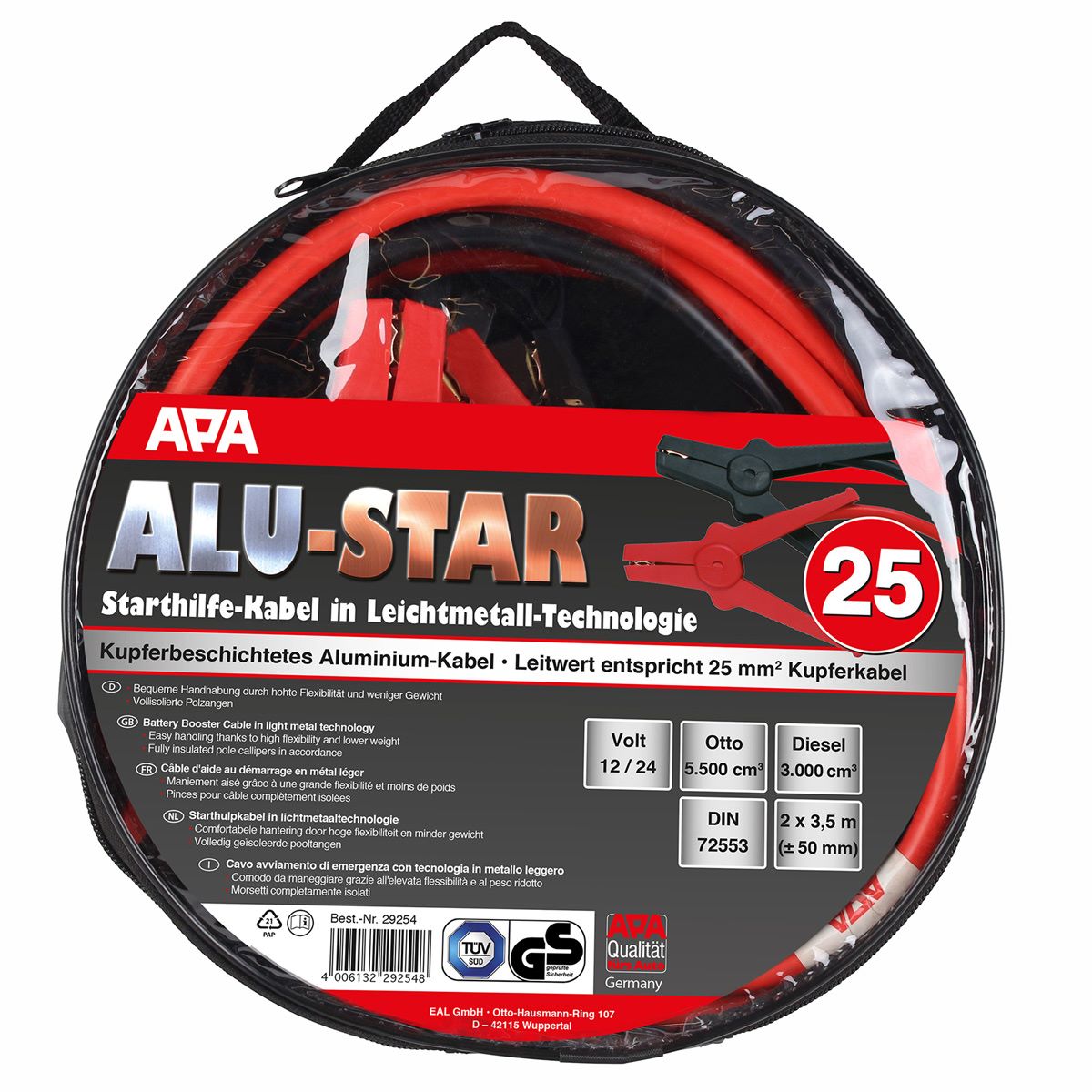 Câbles de démarrage Alu-Star 25 mm²