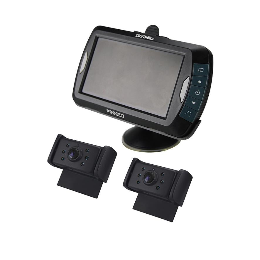Caméra de recul sans fil numérique x2 caméras écran 4,3 pouces pour caravane