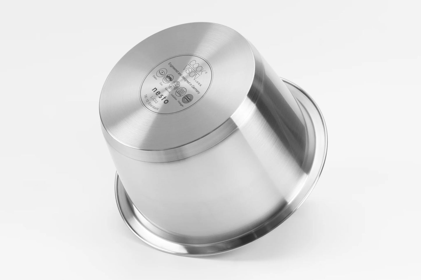 Casserole empilable 18 x 10 cm de 2 litres en Inox - Cookvision