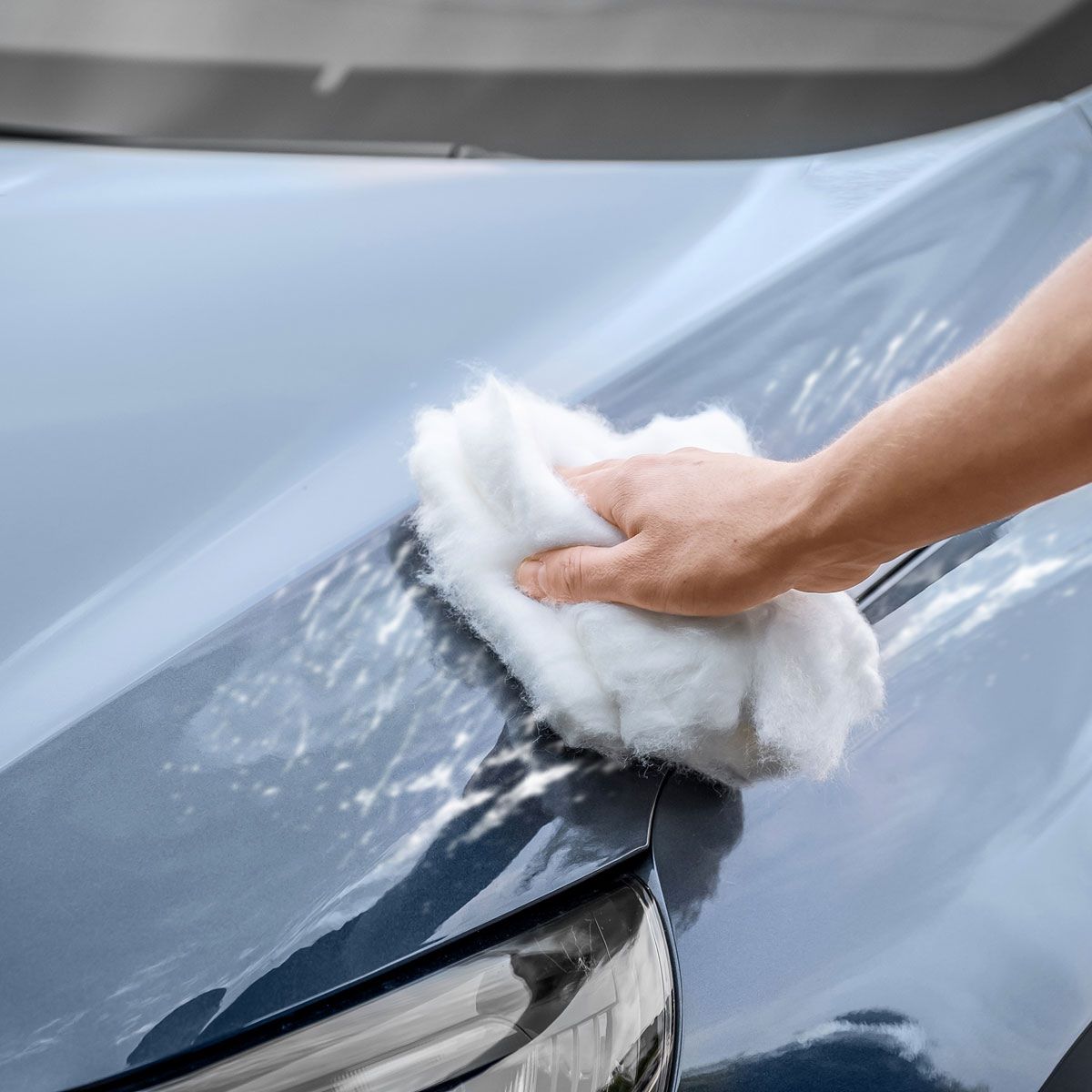 Ouate de polissage pour voiture, sachet de 200g