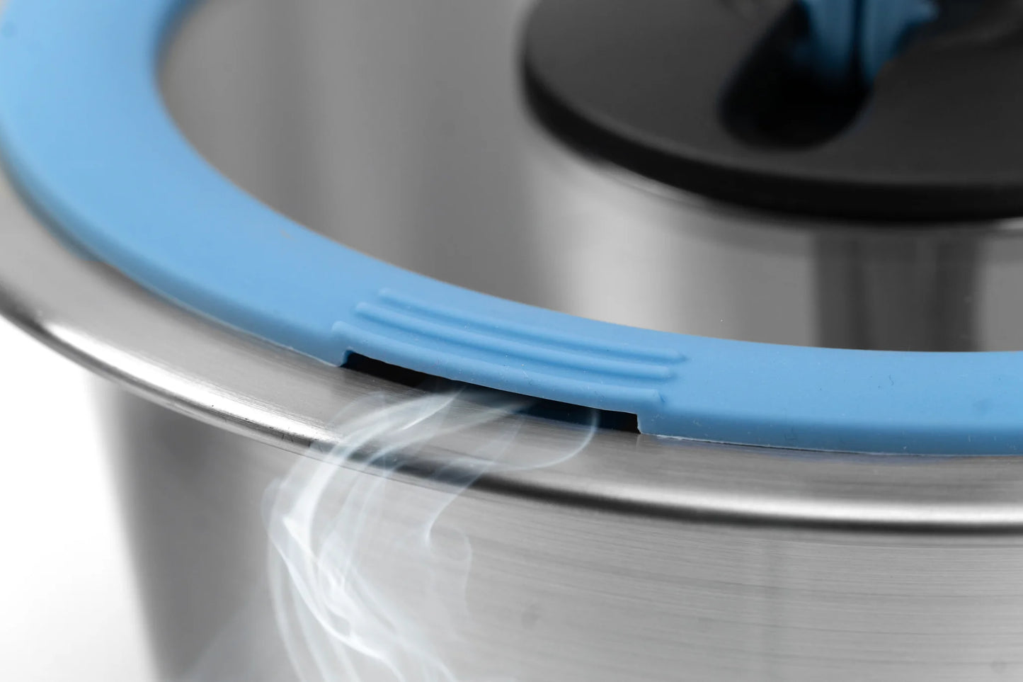 Couvercle empilable en verre bleu, diamètre 22 cm - Cookvision