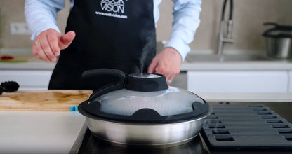 Jeu de 7 pièces avec couvercle noir - Cookvision