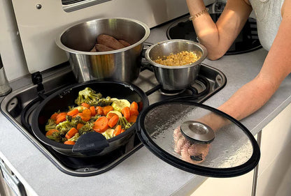 Casserole empilable 18 x 10 cm de 2 litres en Inox - Cookvision