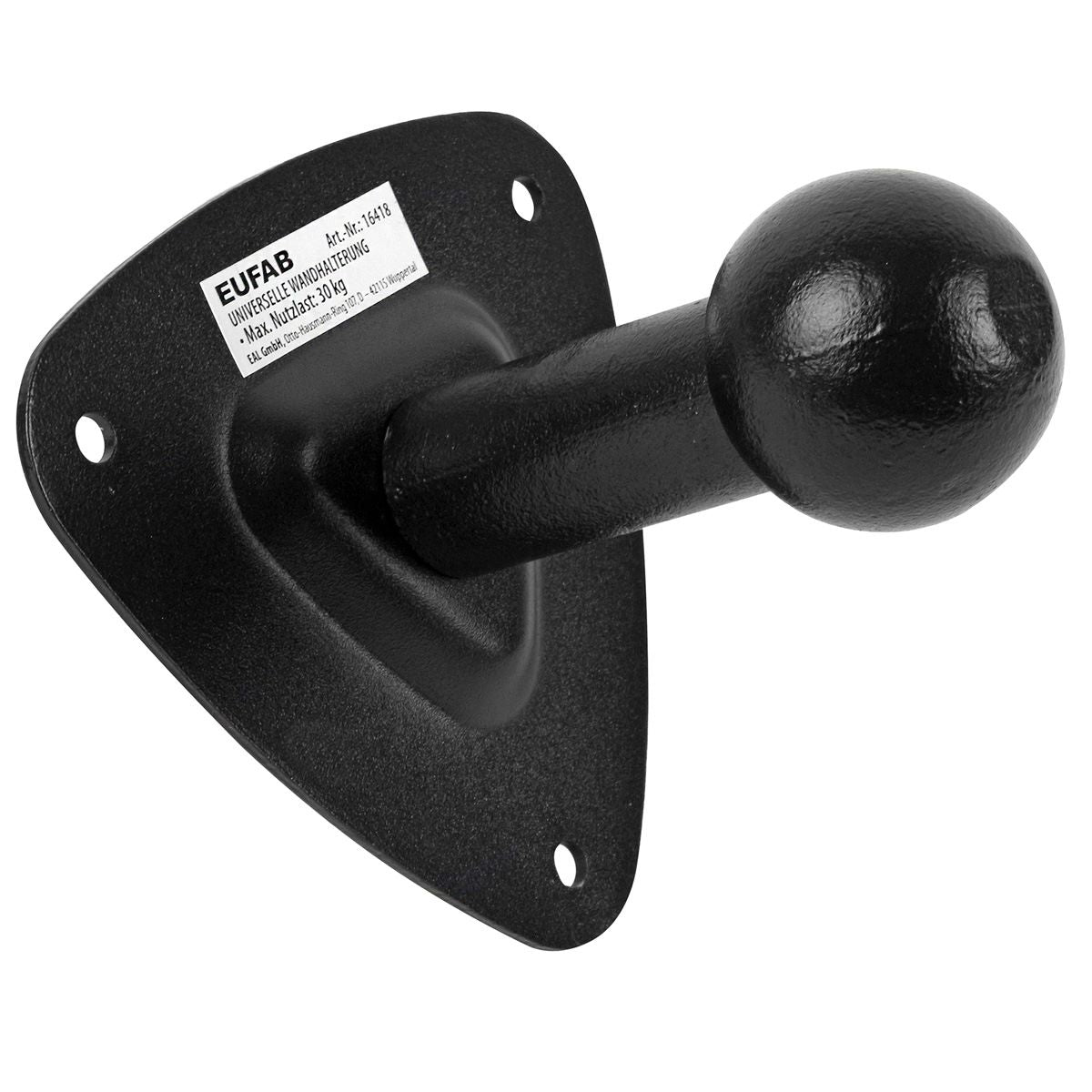 Fixation murale noire pour porte-vélos