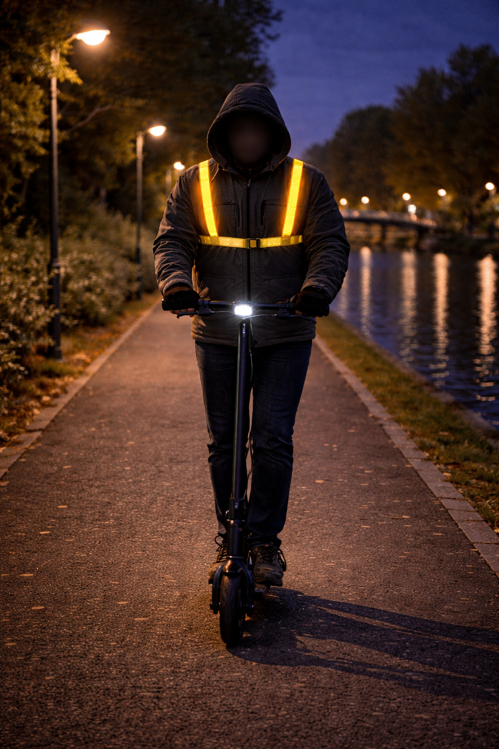 Harnais lumineux à LED LIGHT pour Vélo et Running - Taille S