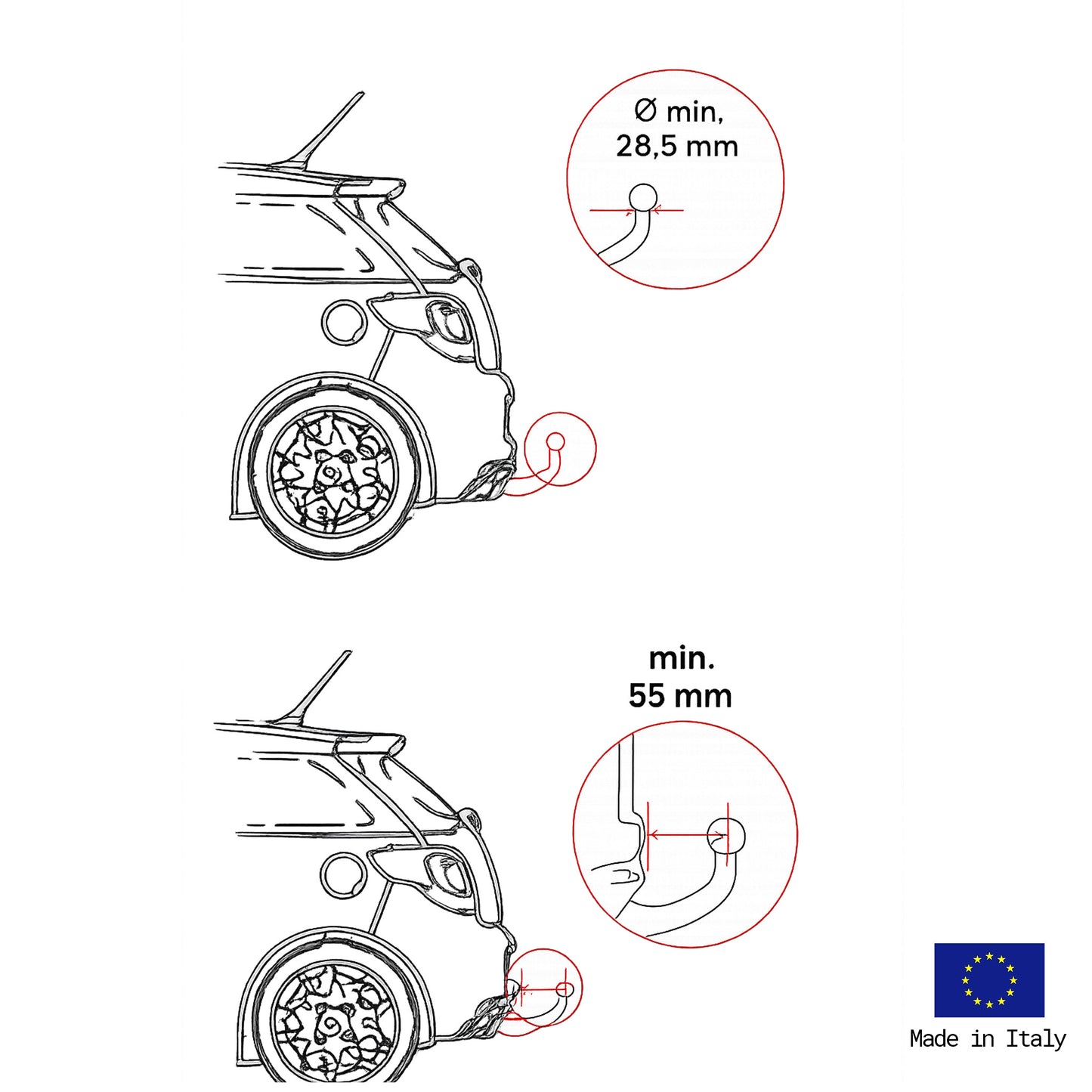 Porte-vélos 2 vélos GITANO SPECIAL pliable et basculant - FABBRI
