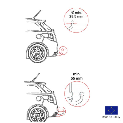 Porte-vélos 2 vélos GITANO SPECIAL pliable et basculant - FABBRI