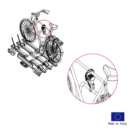 Porte-vélos 2 vélos GITANO SPECIAL pliable et basculant - FABBRI