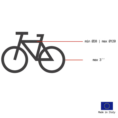 Porte-vélos 2 vélos GITANO SPECIAL pliable et basculant - FABBRI