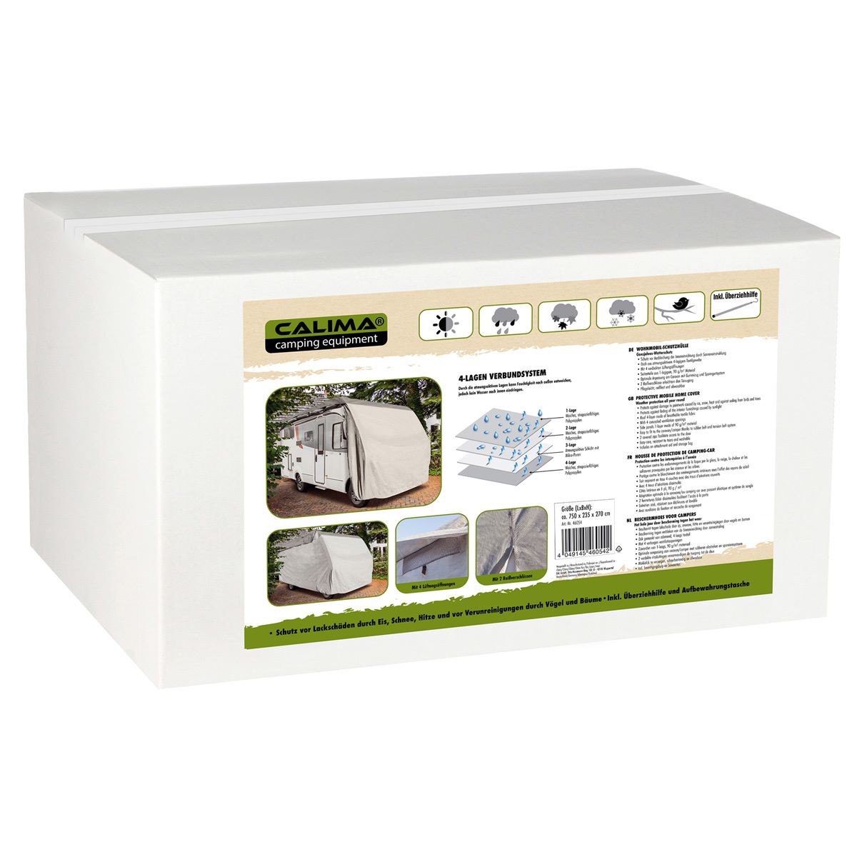 Housse de protection pour camping-car 750x235x270cm