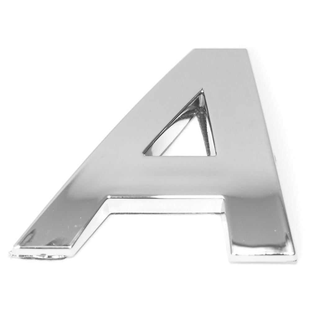Lettre ''A'' 3D autocollante chromée