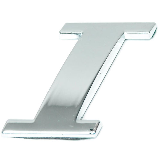 Lettre ''I'' 3D autocollante chromée