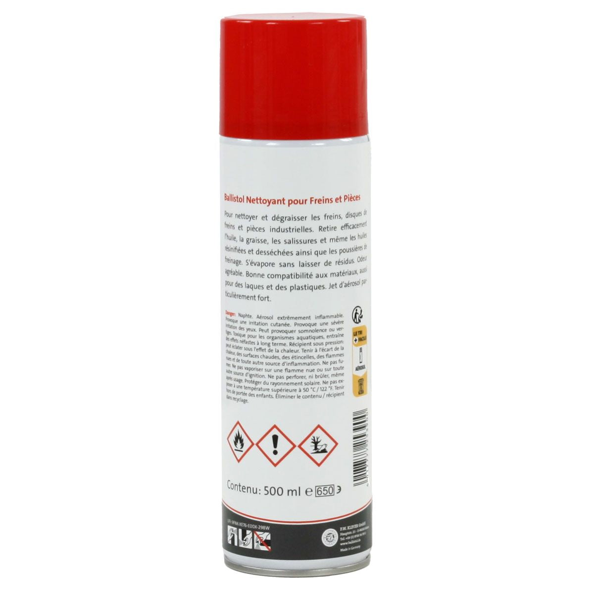 Spray Nettoyant pour freins BALLISTOL 500 ml