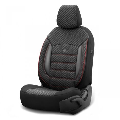 Set de housses de siège Sport Plus Noir & Rouge - otoM