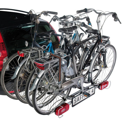 Porte-vélos 4 vélos basculant sur attelage SAFFIER 4 - Eufab