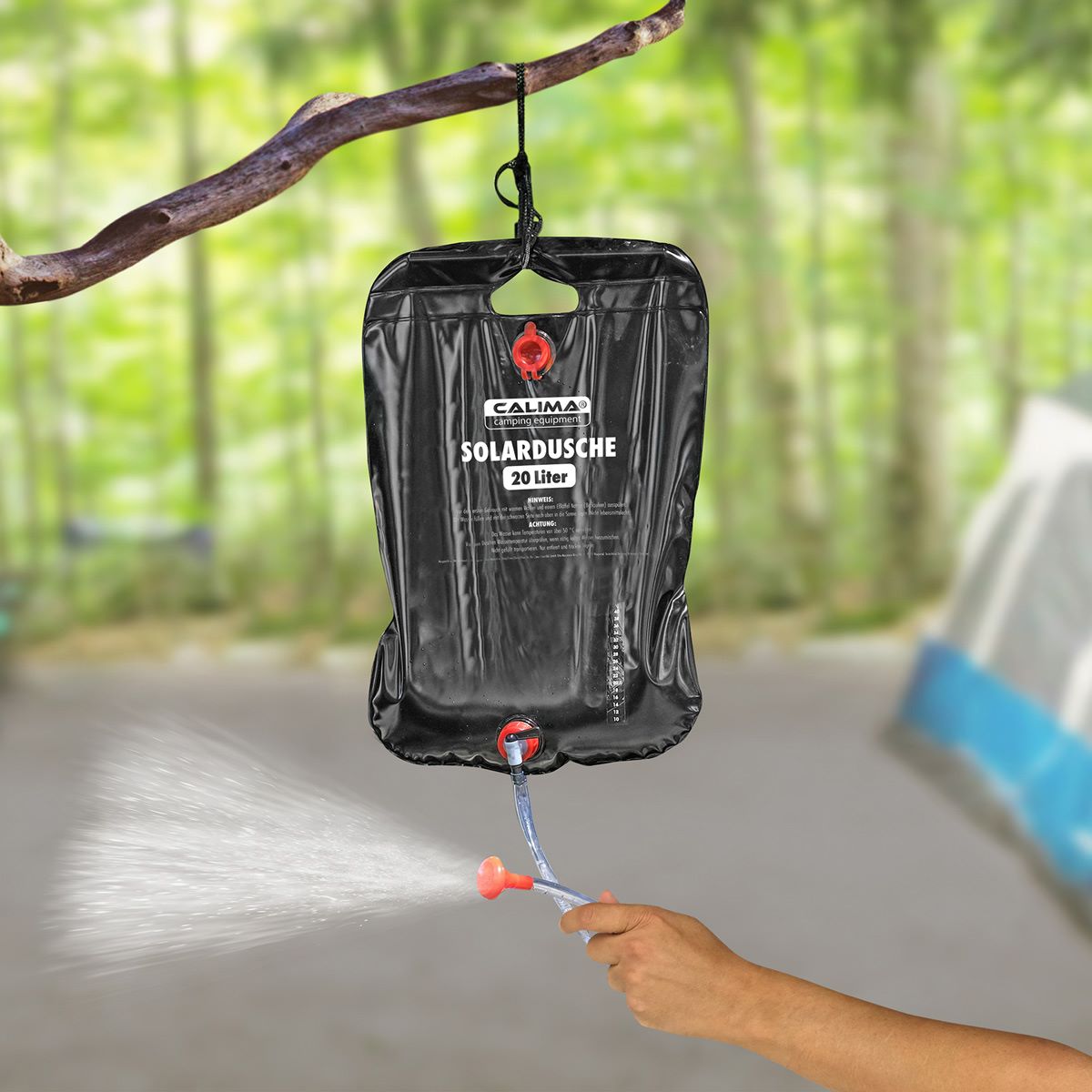 Sac de douche solaire