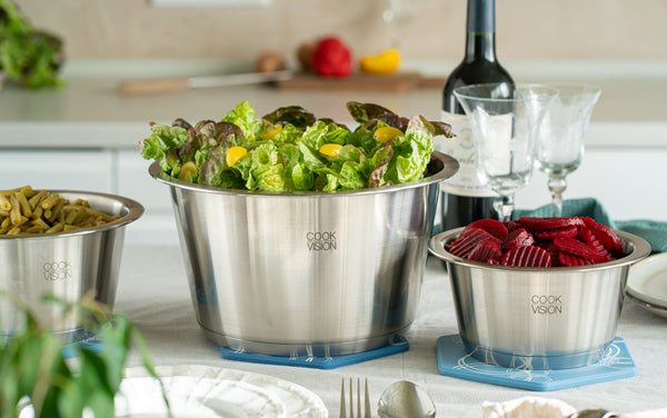 Casserole empilable 24 x 14,1 cm de 5,1 litres en Inox - Cookvision