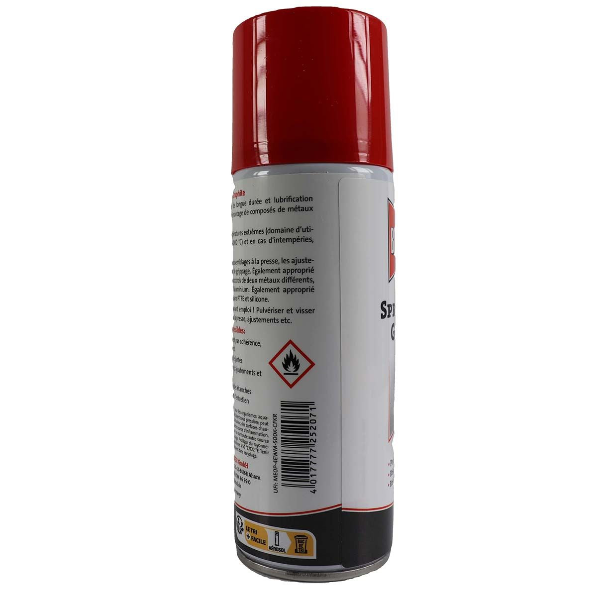 Spray Huile Protection Cuivre Graphite BALLISTOL 200 ml