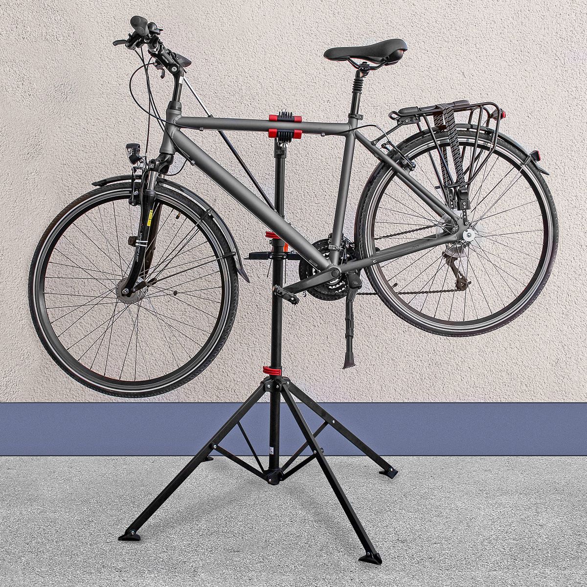 Trépied atelier - montage - nettoyage pour vélo