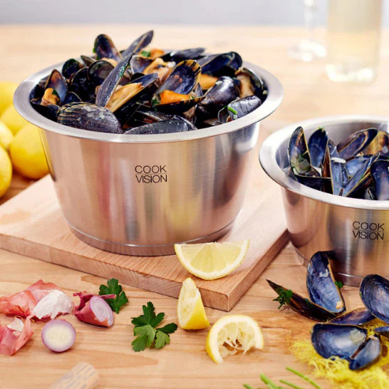 Jeu de 14 pièces avec couvercle noir - Cookvision